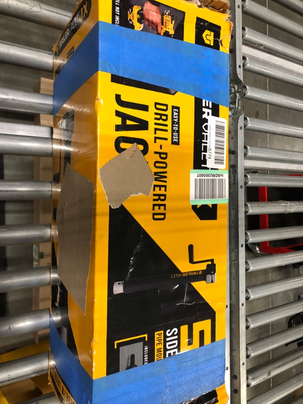 Photo 1 of Trailer Valet JXS-5 Swivel Jack Pipe Mount - Drill Powered Option, 5K Capacity (Includes Free Drill Attachment) 5000 lbs (Swivel)