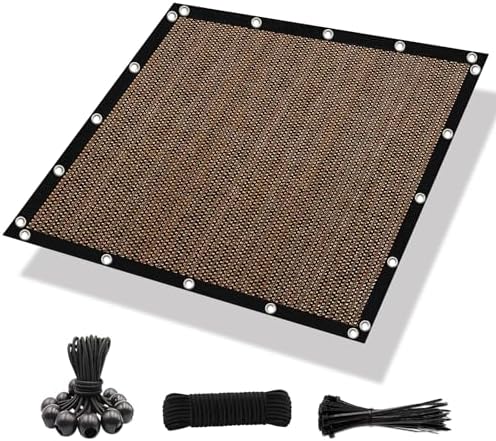 Photo 1 of Amagenix Sun Shade Cloth Privacy Screen with Grommets 90% Sunblock Shade, Pergola Replacement Shade Cover Canopy for Outdoor Patio Garden, 10'X20'