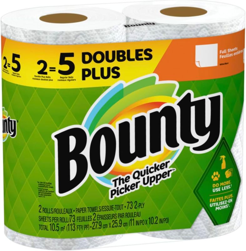 Photo 1 of 
Bounty Full Sheets Huge 2-Ply Paper Towels, Pack Of 2 Rolls