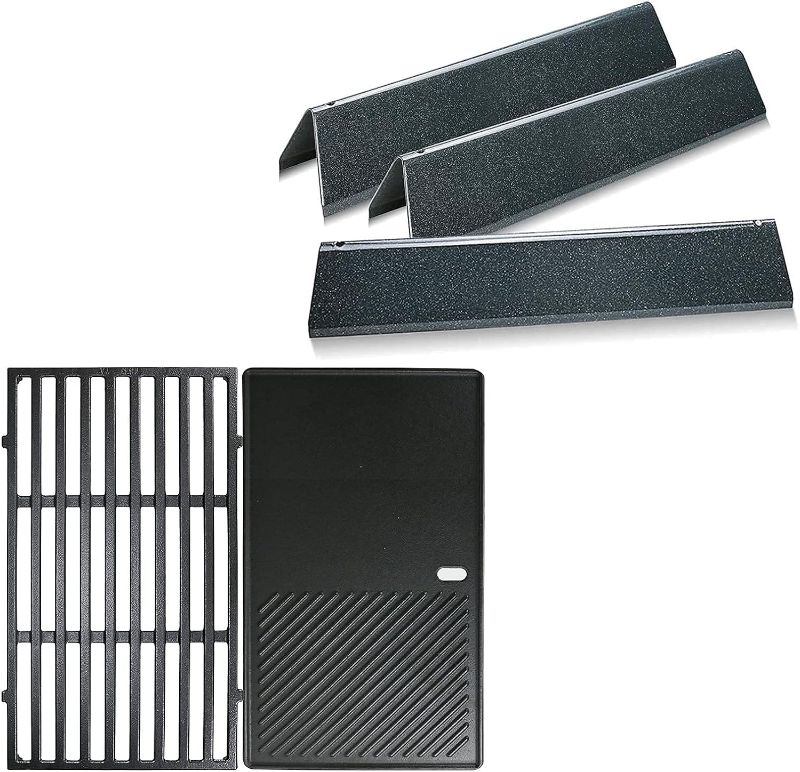 Photo 1 of 
Uniflasy 7635 15.3 Inch Flavorizer Bars 7637 17.5 Inch Cast Iron Grill Replacement Parts Grate Griddle Plate for Weber Spirit 200 Series Spirit E210, E220