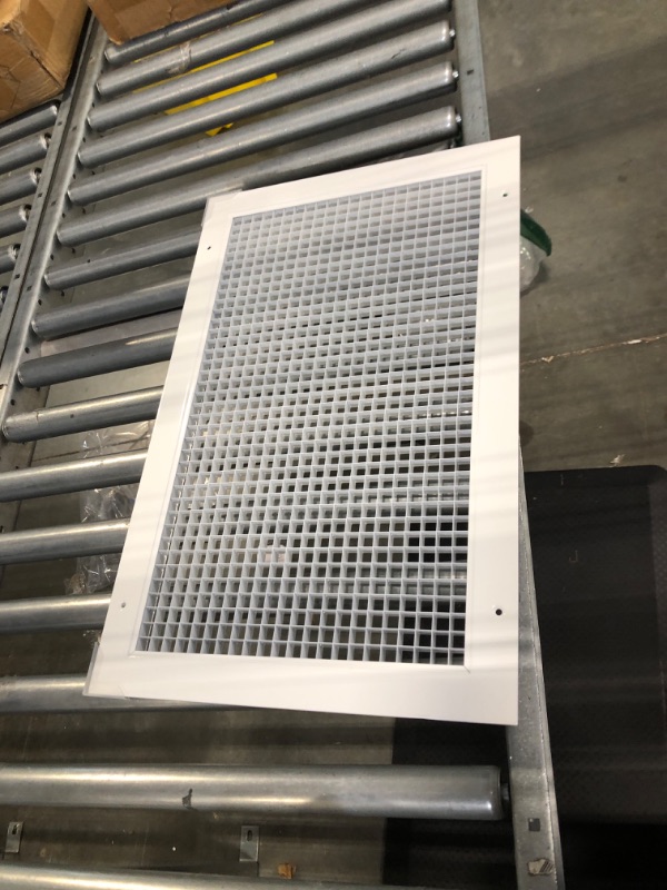 Photo 3 of 
10" x 20" or 20" x 10" Cube Core Eggcrate Return Air Grille - Aluminum Rust Proof - HVAC Vent Duct Cover - White