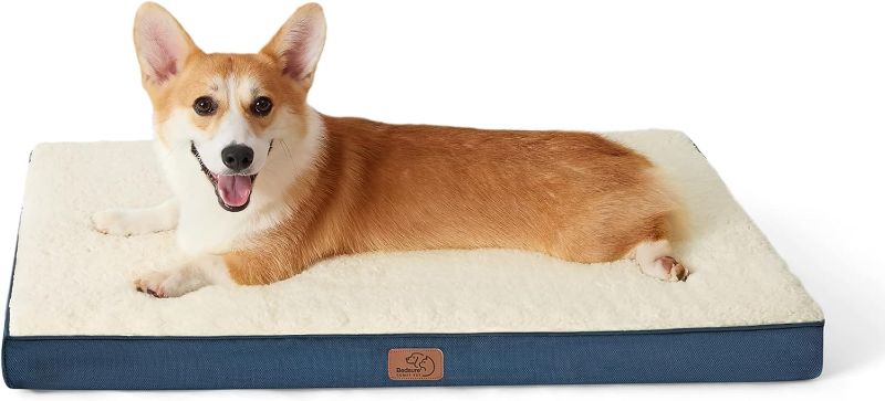Photo 1 of 
Bedsure Medium Dog Bed for Medium Dogs - Orthopedic Dog Beds with Removable Washable Cover, Egg Crate Foam Pet Bed Mat, Dog Bed Pillows for Up to 35lbs