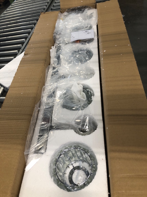 Photo 1 of 
Ralbay Modern LED Crystal Bathroom Vanity Lights 3-Lights Stainless Steel Crystal Vanity Lights Over Mirror Modern Crystal Bathroom Vanity Lighting Fixtures