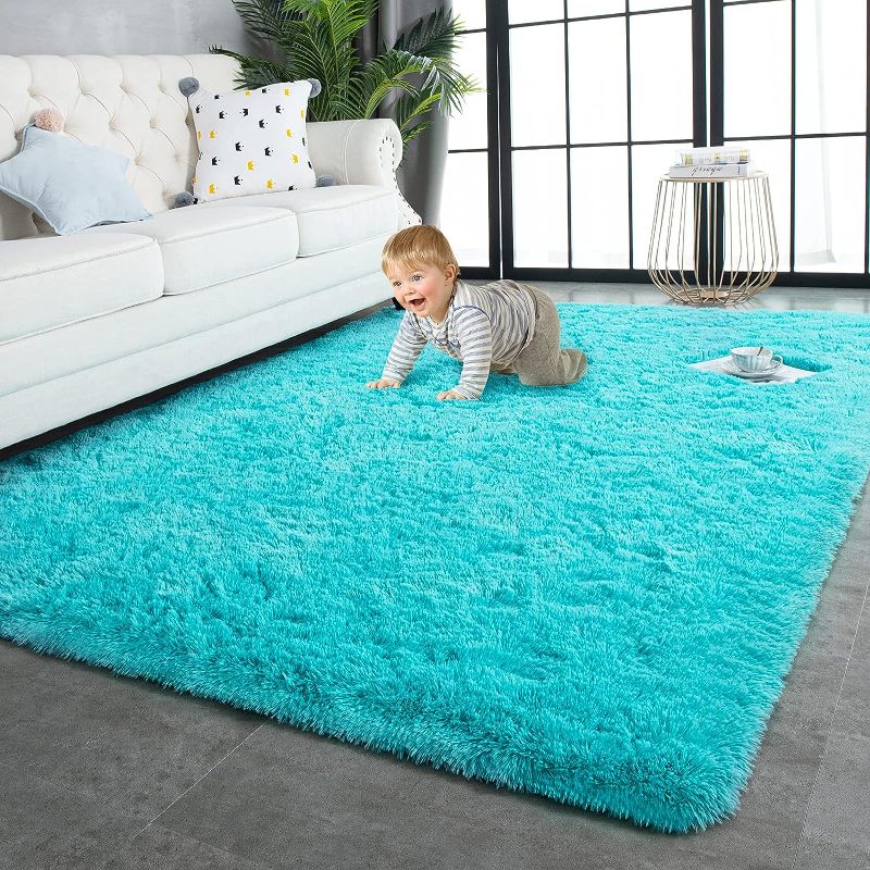 Photo 1 of 
TWINNIS Super Soft Shaggy Area Rugs Fluffy Carpets for Living Room Bedroom Kids Room Nursery Home Decor, 4x5.9 Feet, Indoor Modern Plush Fuzzy Upgrade