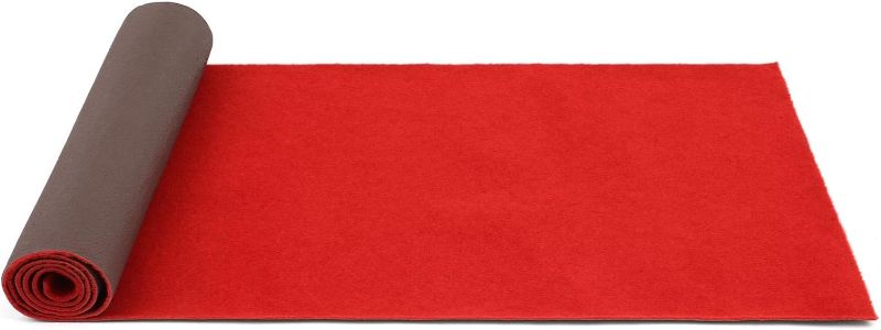 Photo 1 of 
Timgle 3 x 10 Feet Thick Red Carpet Red Carpet Runner Non Slip Kitchen Rugs Washable Aisle Runner Floor Runners Red Carpet Party Decorations for Hallway.