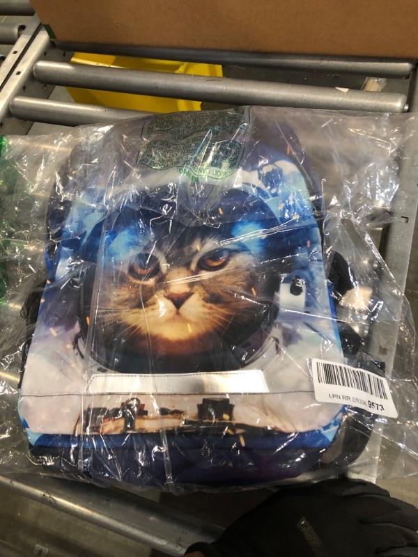 Photo 2 of 
Kids Backpack Cat Astronaut Bookbag Elementary School Bag for Boys Girls Travel Rucksack