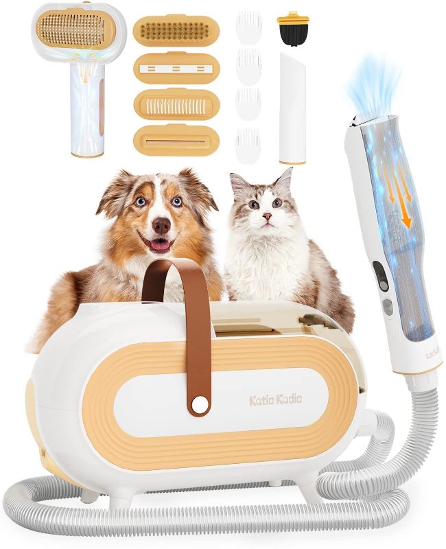 Photo 1 of 
Katio Kadio Pet Grooming Vacuum for Dog - 60dB Low Noise Dog Grooming Vacuum Kit Suck in 99% Hair, Dog Grooming Tools for Shedding Small, Medium Dog Cat...