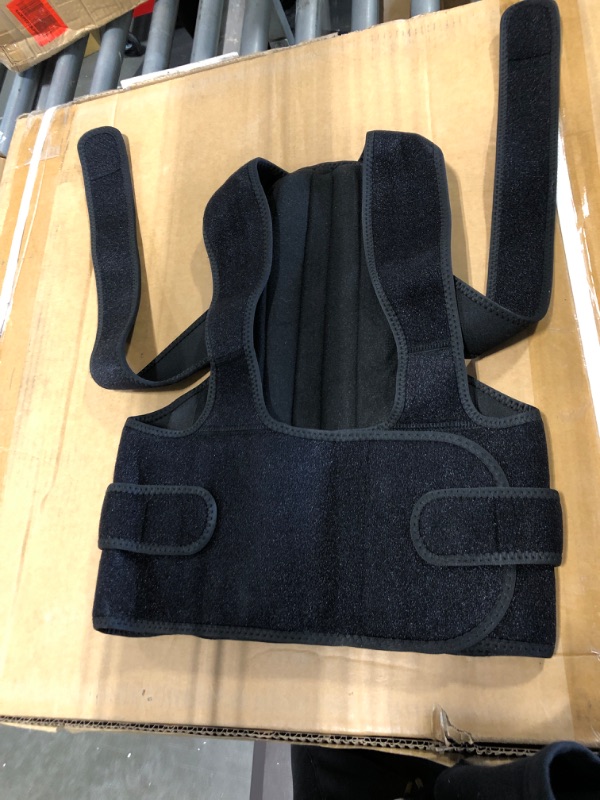 Photo 1 of Advanta Sports Back Brace and Posture Corrector for Men and Women, Adjustable and Breathable Back Straightener Posture Corrector, Scoliosis and Hunchback Correction, Shoulder, Upper (S)