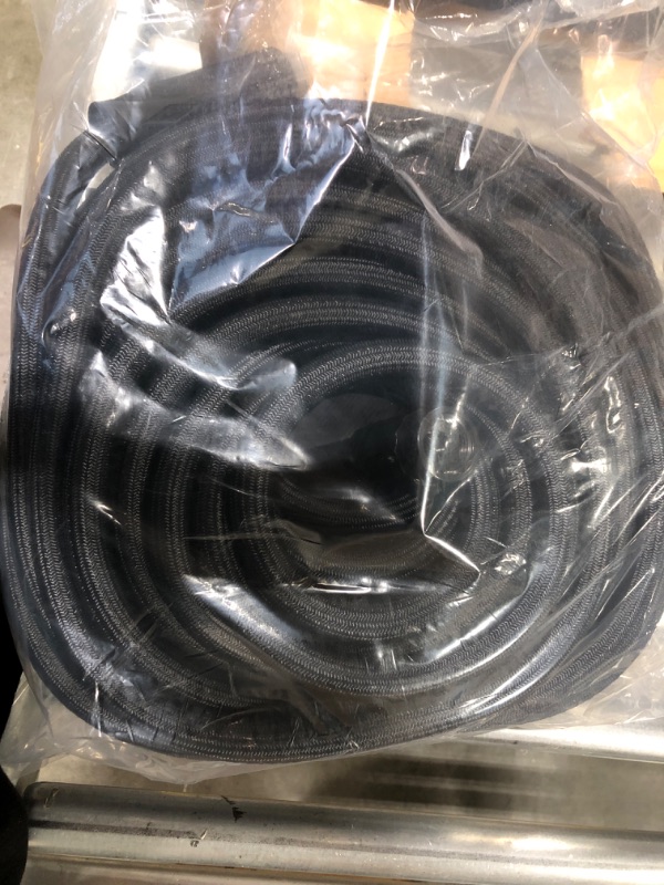 Photo 3 of Hydrosteel Metal Garden Hose 100 Ft Water Hose, 3-Layer Heavy Duty Stainless Steel Flexible Garden Hose with Nozzle Included, Lightweight, Easy to Coil, Crush/Kink Resistant, 500 PSI AS SEEN ON TV