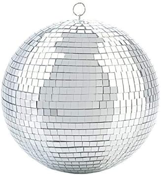 Photo 1 of Alytimes Mirror Disco Ball - 8-Inch Cool and Fun Silver Hanging Party Disco Ball –Big Party Decorations, Party Design
