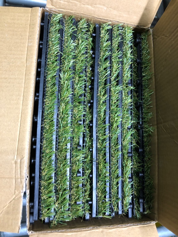 Photo 1 of a
Qingbei Rina Artificial Grass Turf Tiles Interlocking for Patio Balcony,12"x12" Artificial Turf Grass Outdoor Rug for Dogs Potty Pet Squares Grass...