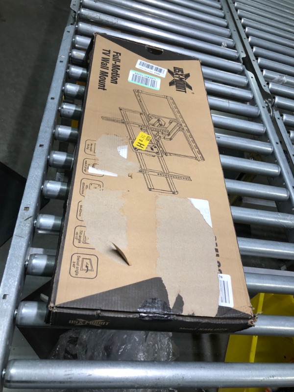 Photo 1 of USX MOUNT 37-90 inch Full Motion TV Wall Mount, Fits 24" Wood Studs, Wall Mount TV Bracket with Smooth Swivel, Tilt, Extension, Holds up to 132lbs, Max VESA 600x400mm, Includes Wall Drilling Template