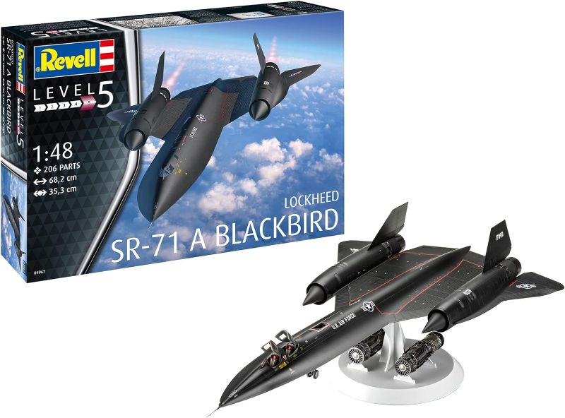Photo 1 of 
Revell 04967 Lockheed SR-71 Blackbird 1:48 Scale Model Kit, Unvarnished
