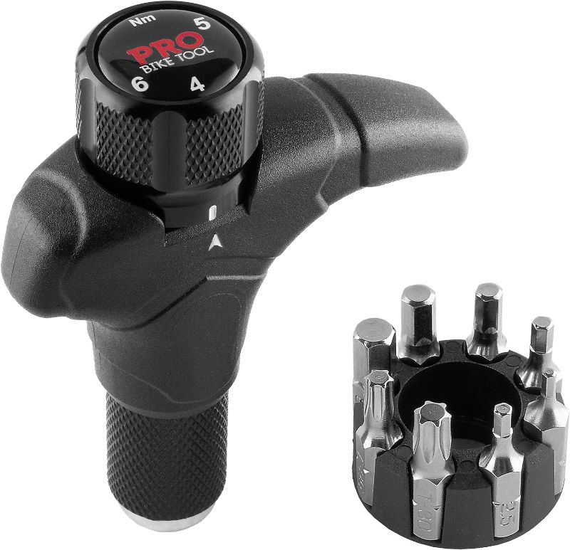 Photo 1 of 
PRO BIKE TOOL Adjustable T Torque Wrench - 4, 5 and 6 Newton Meters - Quality Bicycle Maintenance Tool for Road & Mountain Bikes - 1/4 Inch Hex Driver.