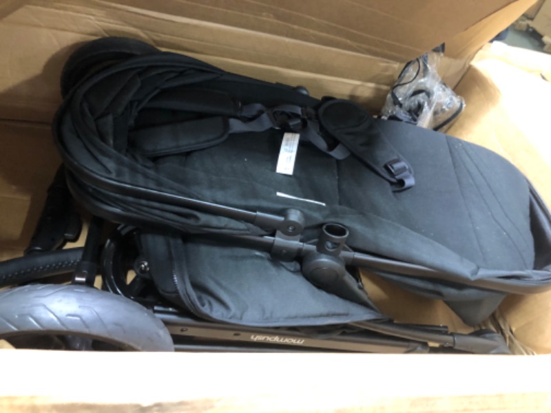 Photo 1 of Mompush Meteor 2 Baby Stroller 2-in-1 with Bassinet Mode, Compatible with Major Infant Car Seat, Adapter Included - Stable Bassinet Stroller Combo, Full-Size Baby Strollers for Family Outings