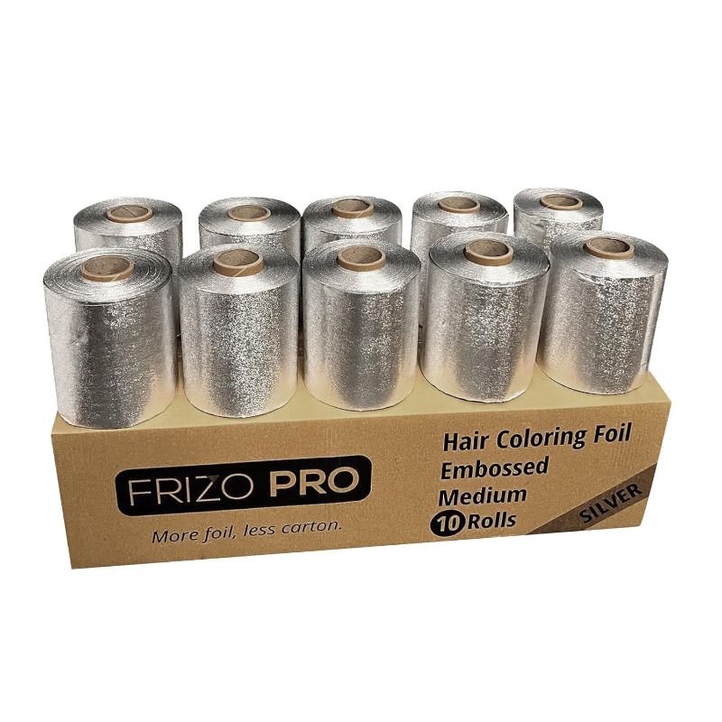 Photo 1 of 
Frizo Pro - Embossed Hair Foils for Highlighting, Aluminium Foil Rolls, Quality Foil Aluminum Roll for Coloring Hair, Cut Foil Sheets To Your Own Desired.