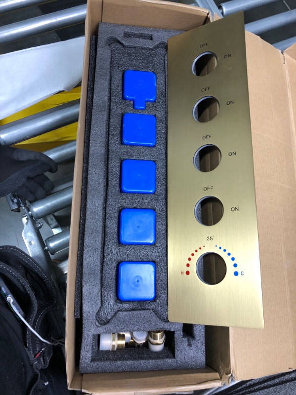 Photo 1 of 4 Way Thermostatic Shower Valve, Concealed 4 outlet Shower Diverter Mixing Valve, Can Run Together and The Flow Can Be Controlled with Bathroom...
