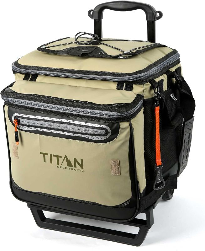 Photo 1 of 
Arctic Zone Titan Deep Freeze 60 (50+10) Can Collapsible Rolling Cooler with Wheels and All-Terrain Cart