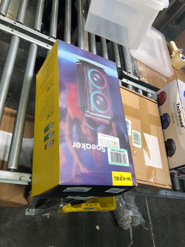 Photo 2 of W-KING 80W Bluetooth Speakers Loud, Super Rich Bass, Huge 105dB Sound Powerful Portable Wireless Outdoor Bluetooth Speaker, Mixed Color Lights, 24H Playtime, AUX, USB Playback, TF Card, Non-Waterproof