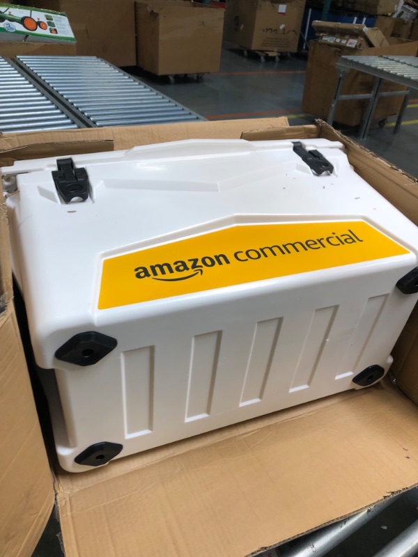 Photo 4 of AmazonCommercial Rotomolded Cooler, 45 Quart, White White 45 Qt. Coolers