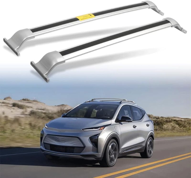 Photo 1 of AUXPACBO Silver Roof Rack Cross Bars Fit for Chevy Chevrolet Bolt-EUV Bolt EUV 2022 2023 2024 Silver Crossbars Luggage Carrier Bars
