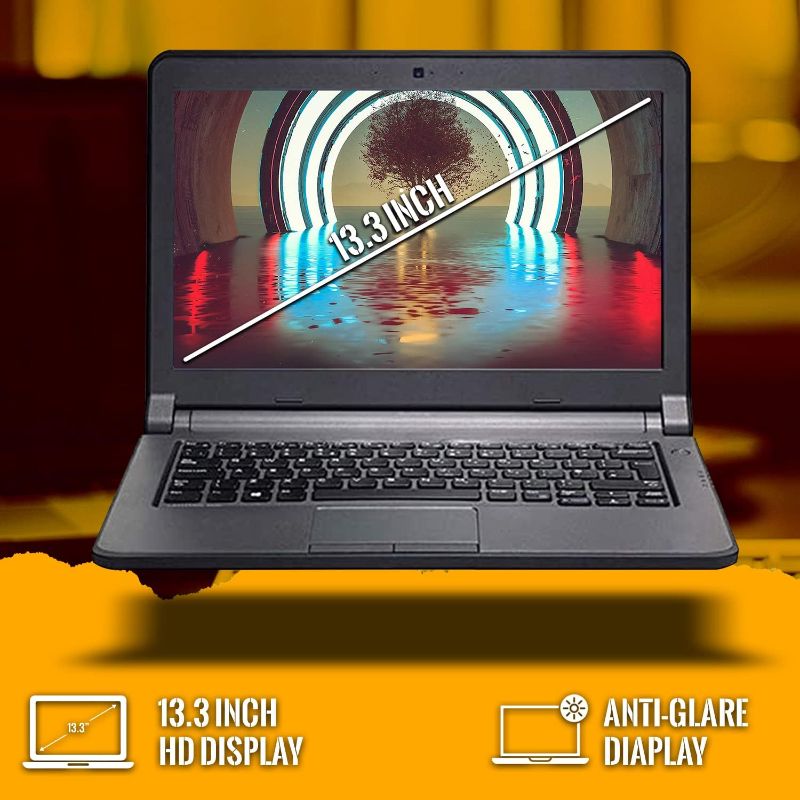 Photo 1 of 13.3 Inch Laptop HD Screen, Intel Core i5 4th Gen, 8GB DDR3 RAM, 120GB SSD, 4 in 1 Gaming Kit, HDMI, Inbuilt Webcam, Wi-Fi, Bluetooth, Windows 10 Professional (Renewed)
