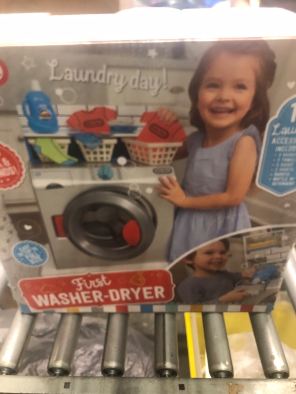 Photo 2 of Little Tikes First Washer Dryer - Realistic Pretend Play Appliance for Kids, Interactive Toy Washing Machine with 11 Laundry Accessories, Unique Toy, Ages 2+