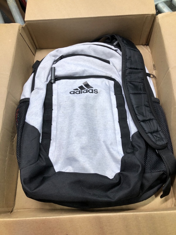 Photo 2 of adidas Unisex Prime 6 Backpack, Two Tone White/Black, One Size One Size Two Tone White/Black