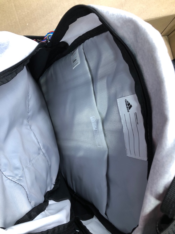 Photo 3 of adidas Unisex Prime 6 Backpack, Two Tone White/Black, One Size One Size Two Tone White/Black