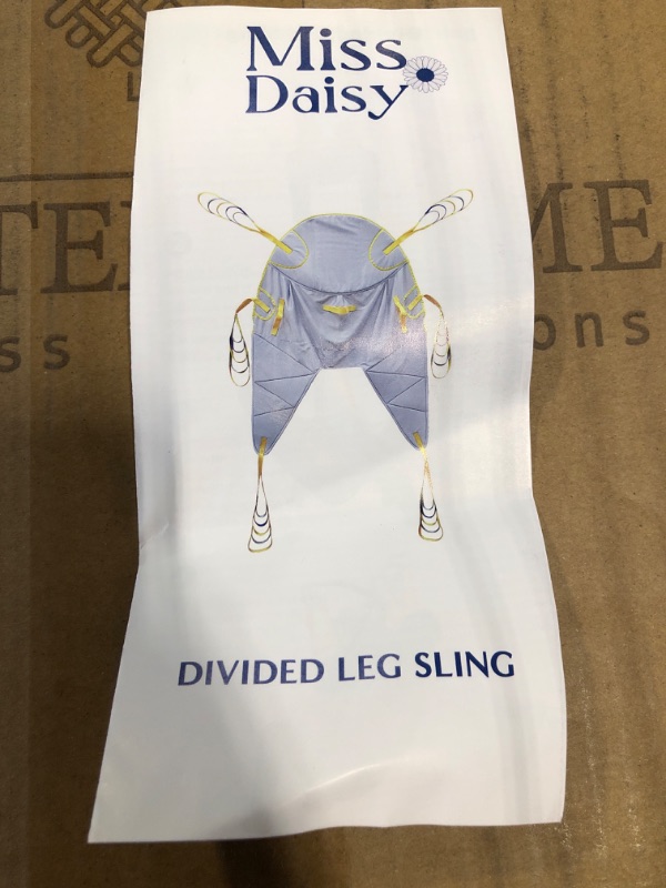 Photo 2 of Hoyer Lift Sling Patient Lift Slings - U Shape Divided Leg Sling with Head Support for Safe and Easy Patient Transfer - Supports up to 500 lbs Medium