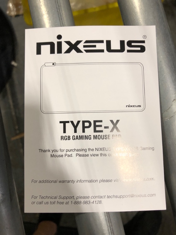 Photo 3 of Nixeus Type-X RGB Gaming Mouse Pad,TYPEX-RGBMP