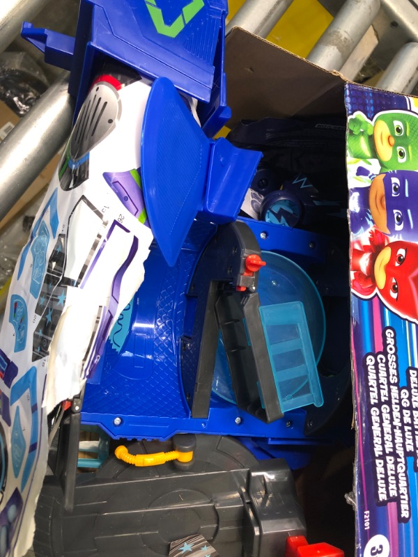 Photo 1 of PJ Masks Deluxe Battle HQ Playset, Preschool Toys, Playset with 2 Action Figures, Cat-Car Toy, and More, Playsets for Boys and Girls