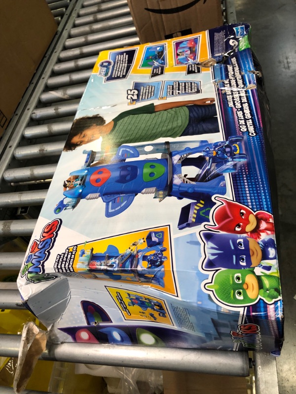 Photo 2 of PJ Masks Deluxe Battle HQ Playset, Preschool Toys, Playset with 2 Action Figures, Cat-Car Toy, and More, Playsets for Boys and Girls