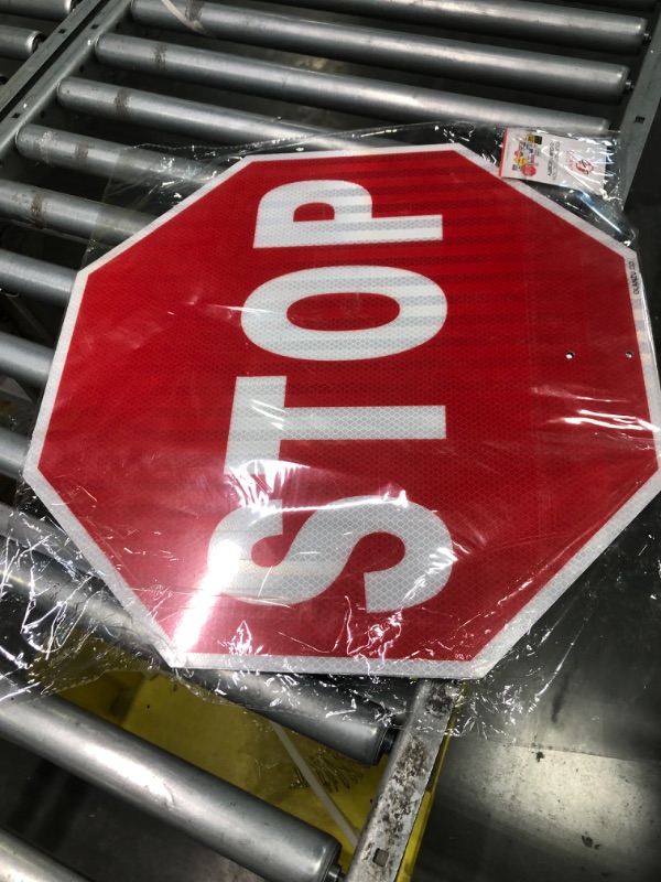 Photo 3 of Stop Sign, Street Slow Warning Reflective Signs, 12 x 12 Inches Octagon.040 Rust Free Aluminum, UV Protected and Waterproof, Weather Resistant, Durable Ink, Easy to Mount