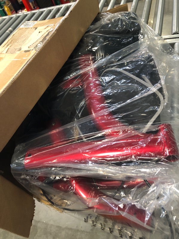 Photo 1 of Healconnex Rollator Walkers for Seniors-Folding Rollator Walker with Seat and Four 8-inch Wheels-Medical Rollator Walker with Comfort Handles and Thick Backrest-Lightweight Aluminium Frame and Basket Red