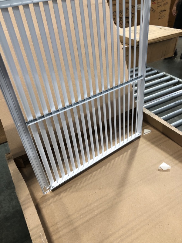 Photo 1 of Aluminum Return Grille HVAC Outdoor Louver Vent White (30" X 24"). The Duct Hole Must Measure 30" x 24" to fit.
