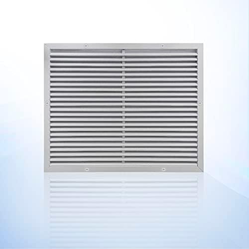 Photo 1 of Aluminum Return Grille HVAC Outdoor Louver Vent White (30" X 24"). The Duct Hole Must Measure 30" x 24" to fit.
