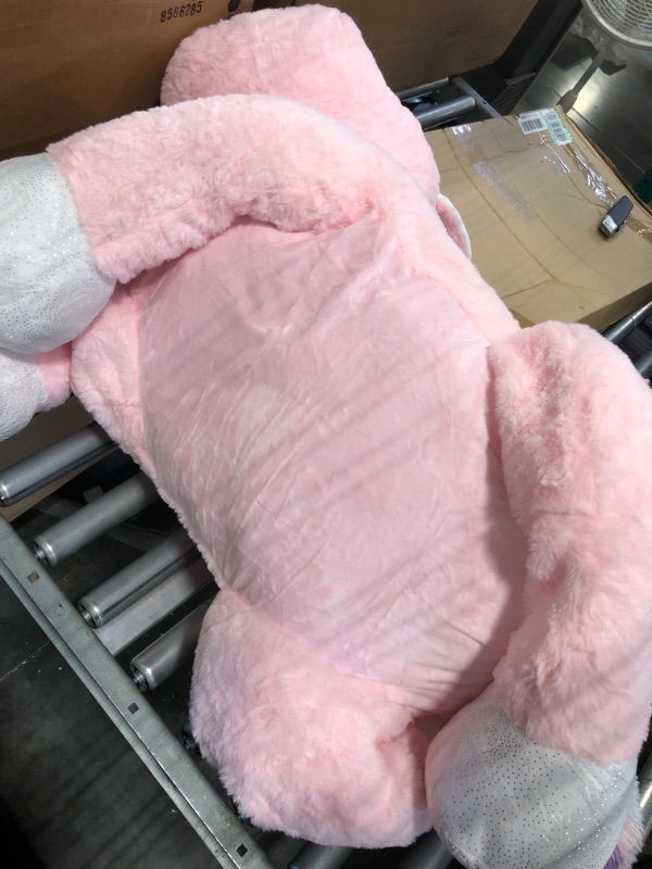 Photo 3 of Animal Adventure | Sqoosh2Poof Giant, Cuddly, Ultra Soft Plush Stuffed Animal with Bonus Interactive Surprise - 44" Unicorn