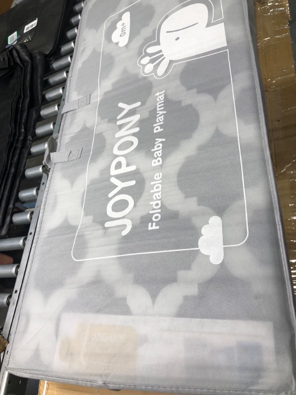 Photo 1 of Joypony Baby Play Mat 79" X 71", Extra Large Foldable Play Mats for Babies and Toddlers, Waterproof & Anti-Slip Portable Baby Floor Mat for Tummy Time, Foam Baby Mat for Floor with Travel Bag Forest-71x79x0.4 Inch 71" x 79" x 0.4" (Breathable Design)