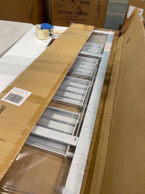 Photo 1 of Step Ladder 4 Step Folding Step Stool, Aluminum Lightweight Step Ladder with Handrails, Kitchen Ladder Wide Non-Slip Pedal, 330 LBS Capacity Home Office Foldable Ladders, Silver White White&sliver