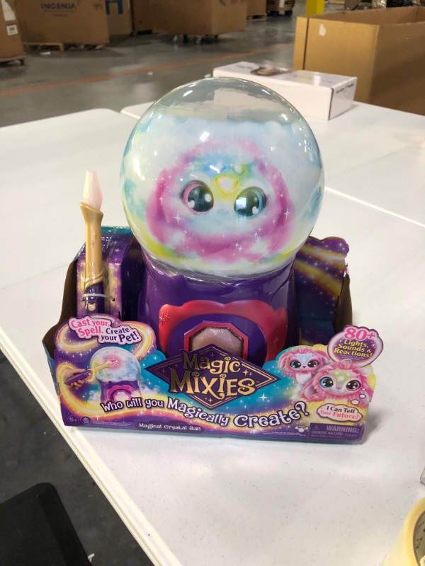 Photo 2 of Magic Mixies Magical Misting Crystal Ball with Interactive 8 inch Pink Plush Toy and 80+ Sounds and Reactions