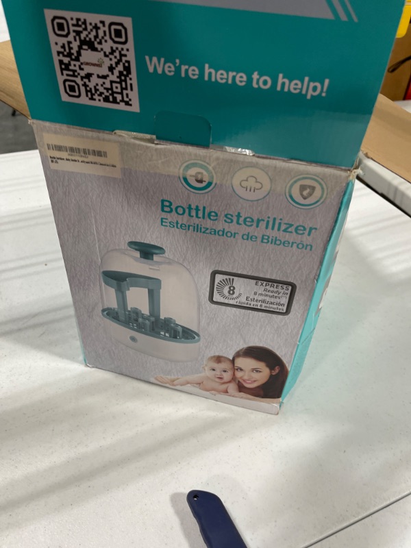 Photo 1 of Bottle Sterilizer, Baby Bottle Steam Sterilizer Sanitizer for Baby Bottles Pacifiers Breast Pumps Large Capacity and 99.99% Cleaned in 8 Mins