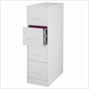 Photo 1 of  Deep 4 Drawer Commercial Letter Size Filing Cabinet Finish: Light Gray, Fully Assembled