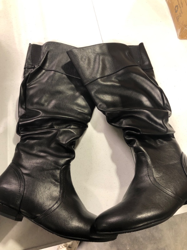 Photo 1 of  Women's 9601 Knee High Boots Tall Slouch Boots with Inside Zipper