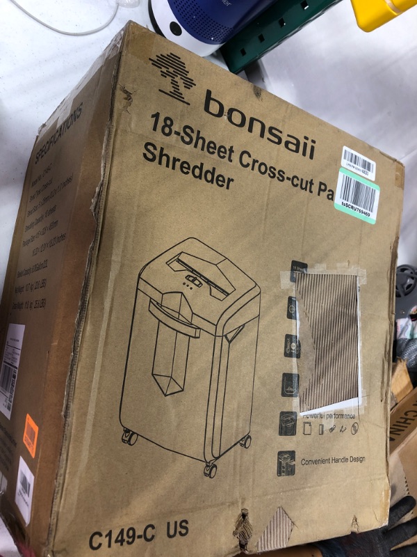 Photo 2 of Bonsaii C149-C Shredder and 24-Pack Lubricant Sheets