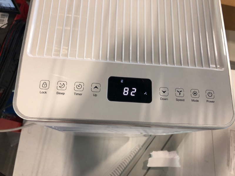 Photo 4 of   8,000 BTU Portable Air Conditioners Cools up to 350 Sq.ft, Portable AC Built-in Cool, Dehumidifier, Fan Modes, Room Air Conditioner with Remote Control/Installation Kits, White 8,000 BTU+Drain Hose White