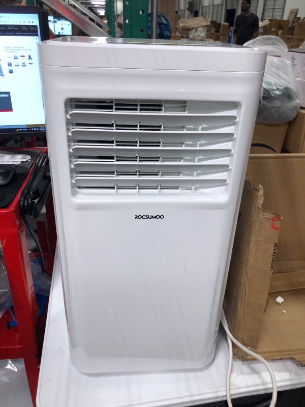 Photo 3 of 8,000 BTU Portable Air Conditioners,ROCSUMOO 3-in-1 Portable AC Unit with Fan & Dehumidifier Cools, Energy Saving Portable AC with ECO Mode, 24H Timer, Remote Control& Window Kit