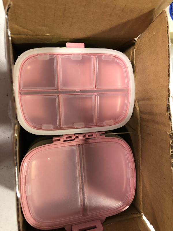 Photo 1 of Daily Pill Organizer,4PS 8 Compartments Portable Pill Case, Pill Box to Hold Vitamins, Cod Liver Oil