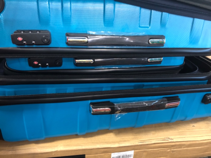 Photo 2 of 







Coolife Luggage Expandable(only 28&#34;) Suitcase 3 Piece Set with TSA Lock Spinner 20in24in28in (lake blue)
Roll over image to zoom in
Coolife Luggage Expandable(only 28") Suitcase 3 Piece Set with TSA Lock Spinner 20in24in28in (lake blue)