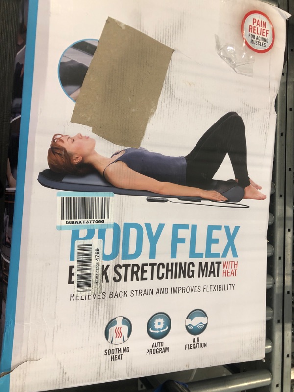 Photo 1 of HoMedics Body Flex Back Stretching Mat with Heat, 6 Stretching Programs and 3 Intensity Levels with Removable Memory Foam Pillow for Full Body Coverage, Portable for Yoga, Athletes, Home Gym